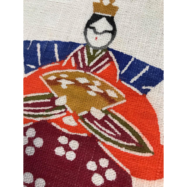 柚木沙弥郎 型絵染 雛人形 民藝 染絵 型染 民芸伝統工芸タペストリー