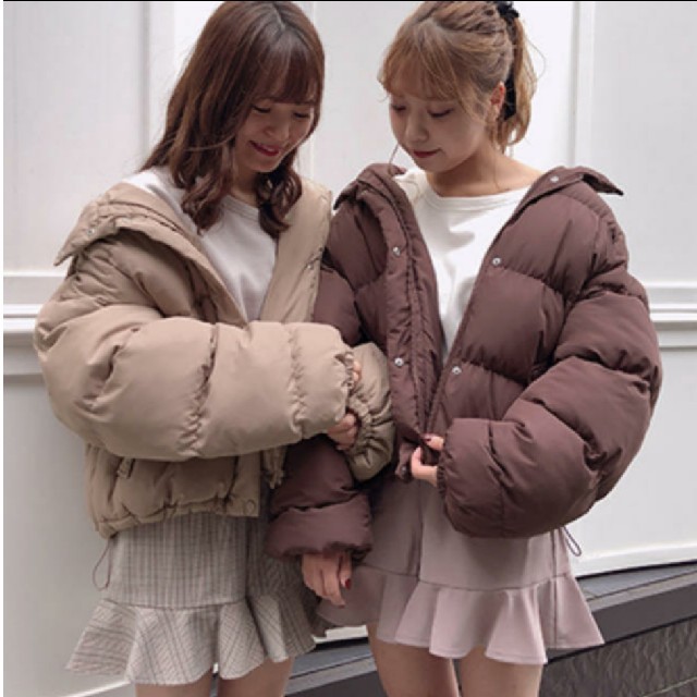 NICE CLAUP - ナイスクラップ エコダウンコート ピンクブラウンの通販