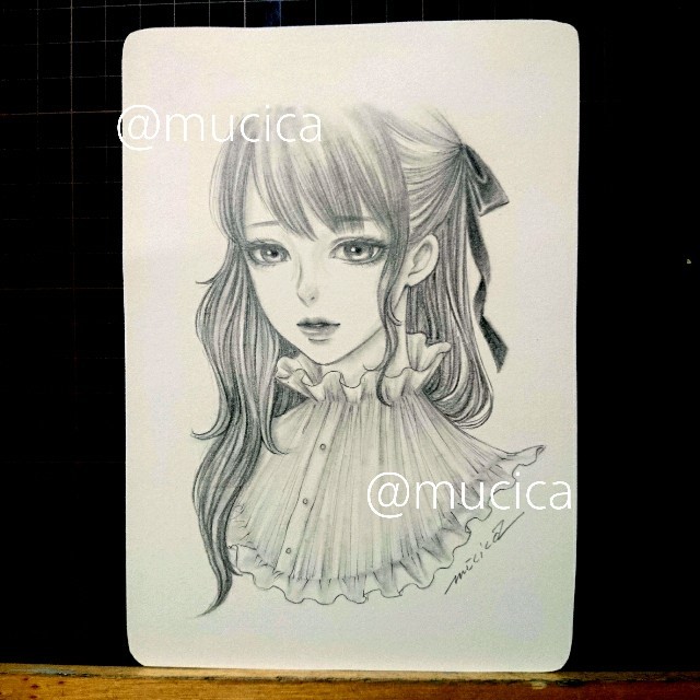 手描きイラスト 鉛筆画 オリジナル の通販 by むぅしかのアトリエ｜ラクマ