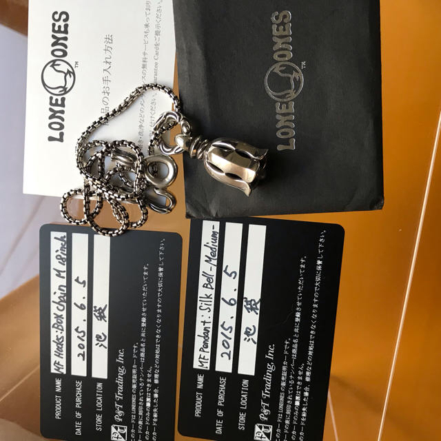 LONE ONES - ロンワンズシルクベルM、ロンワンズボックスチェーン 美品