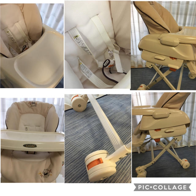 combi - コンビ ハイローチェア くまのプーさん テーブル付きの通販 by