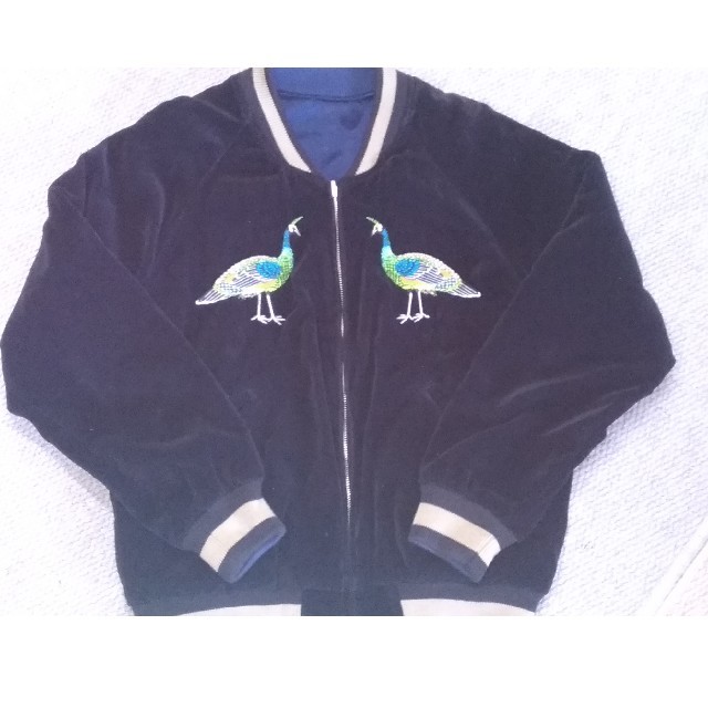 DENIME - レア！DENIMEドゥニーム リバーシブルスカジャン孔雀柄