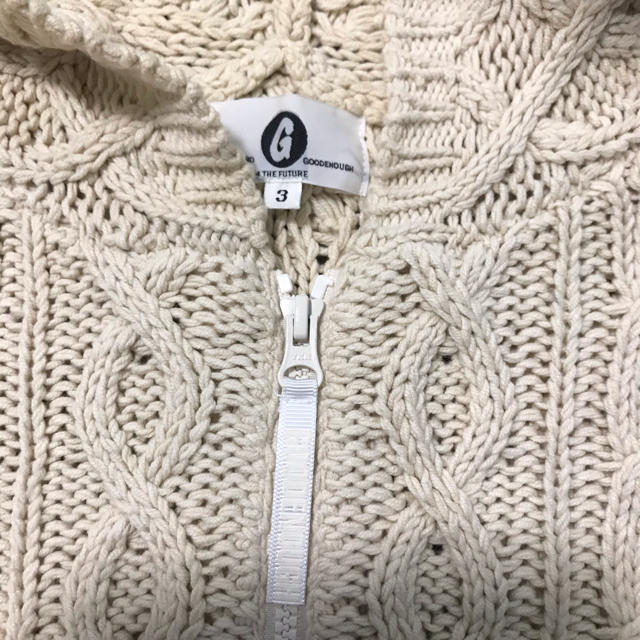 GOODENOUGH - GOODENOUGH ZIP UPフィッシャーマンニットパーカーの通販