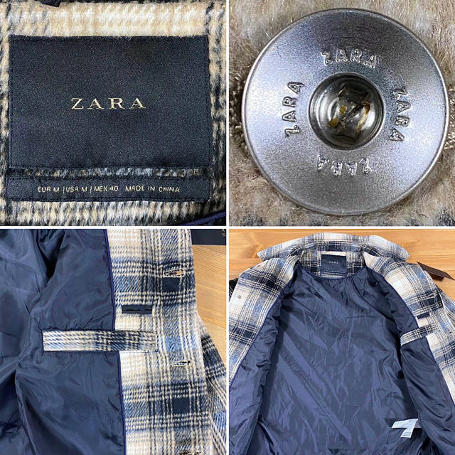 ZARA - ☆新品未使用☆【ZARA】ザラ チェック柄 ジャケット アウター/M
