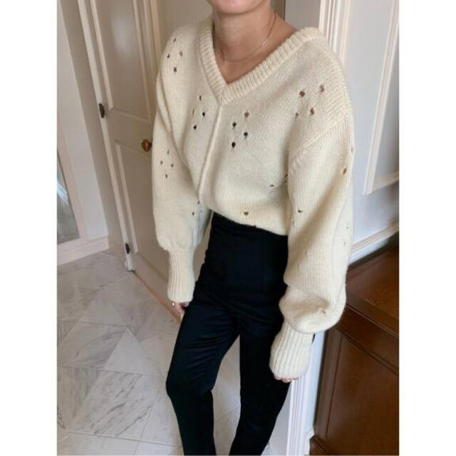 EDIT.FOR LULU シェットランド アイレット プルオーバー