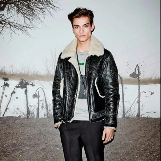 COACH - COACH シアリング ムートンレザー B-3 ボンバージャケットの