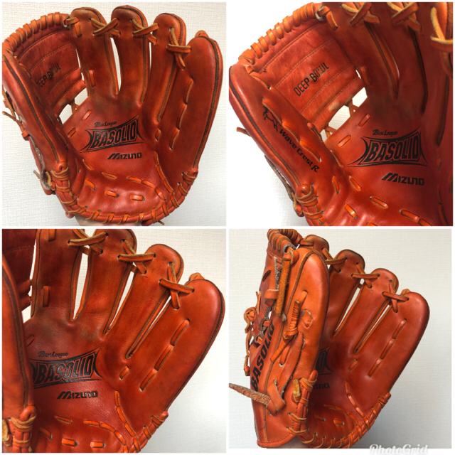 MIZUNO - ミズノ ビューリーグ 硬式グラブ 内野手用 青ラベル グローブ