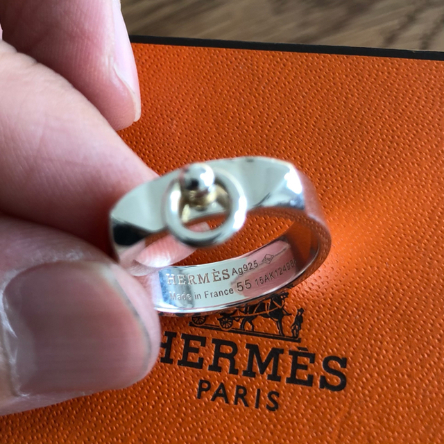 HERMES - ほぼ未使用 HERMES エルメス コリエドシアン リング 指輪 55