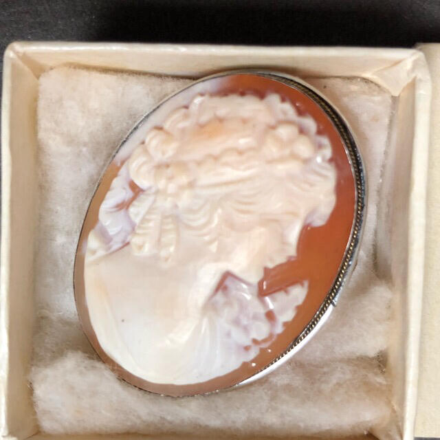 イタリア Donadio ドナディオ カメオ ブローチ ( ペンダントトップ )の
