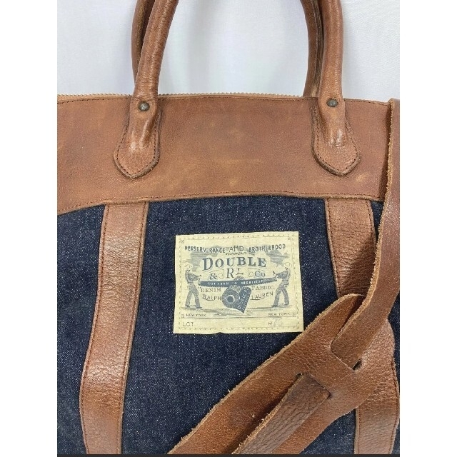 RRL - ヴィンテージ RRL 限定Lot デニム&レザー トート ショルダー