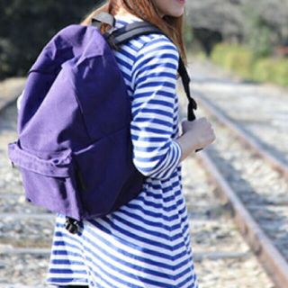 Herve Chapelier（リュック/バックパック ・ パープル/紫色系）の