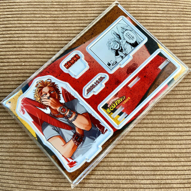 ヒロアカ ホークス バースデー缶バッジ 名場面ジオラマフィギュアの