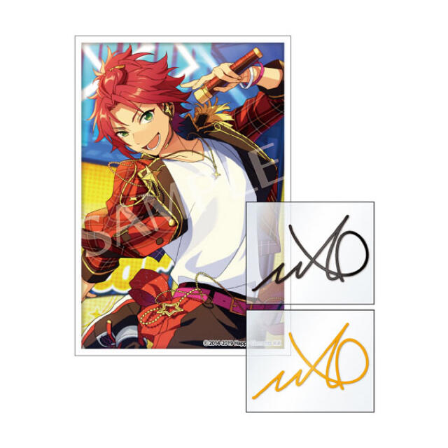 新品☆あんスタ☆Trickstar【衣更真緒】サインステッカー☆スターラメ