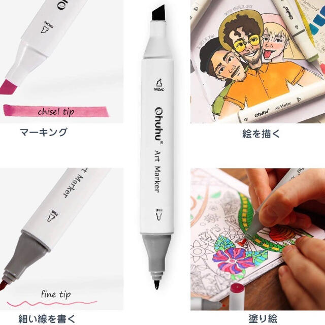 限定価格‼️】マーカーペン80色セット 漫画 イラスト コピック練習用の