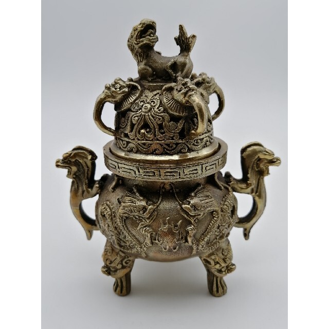 獅子 香炉 お香立て 銅の通販 by あいあい's shop｜ラクマ