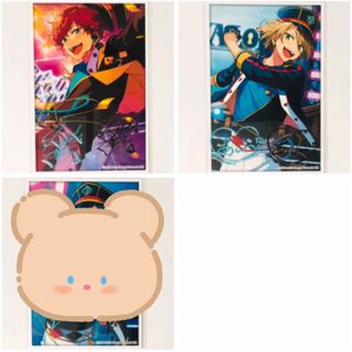 新品☆あんスタ【天城一彩＆白鳥藍良】サインステッカー☆スターラメ