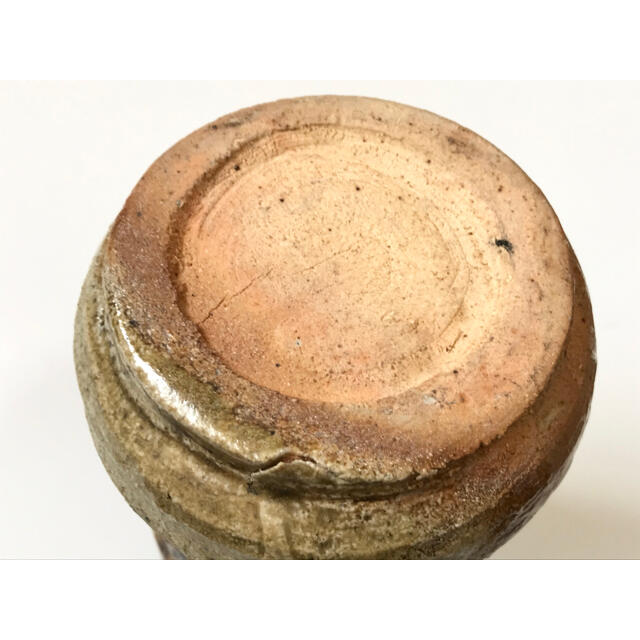 作家物 奥磯栄麓 掛花入 花入 花瓶 陶芸家 骨董