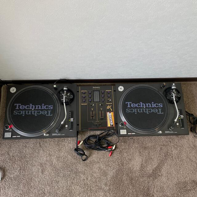 Technics テクニクスターンテーブル2台、ミキサー1台DJセット-指輪