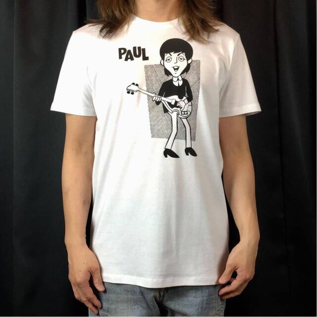 ロックTシャツ】新品 ビートルズ ポール マッカートニー アニメ T