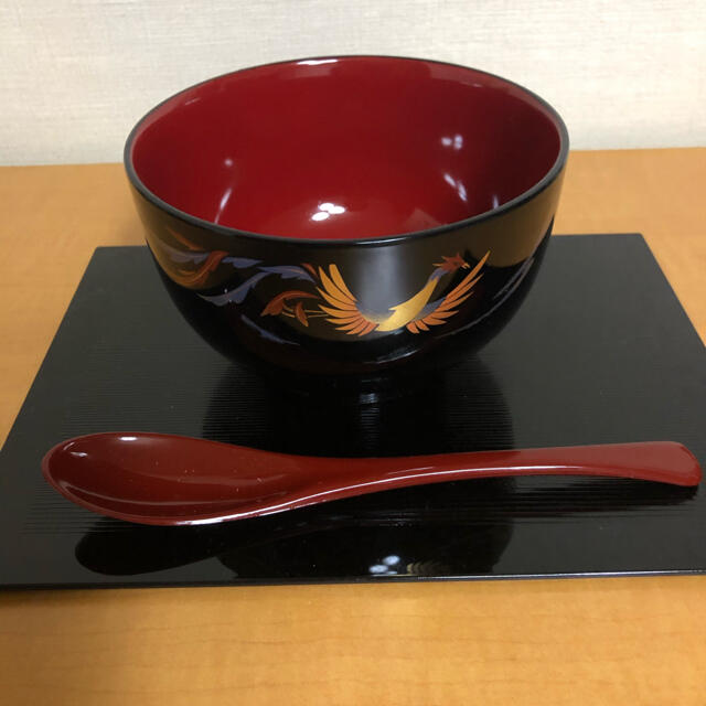 Kansai Yamamoto - 山本寛斎ZEN 山中漆器 鳳凰 お椀(丼) お盆各5客