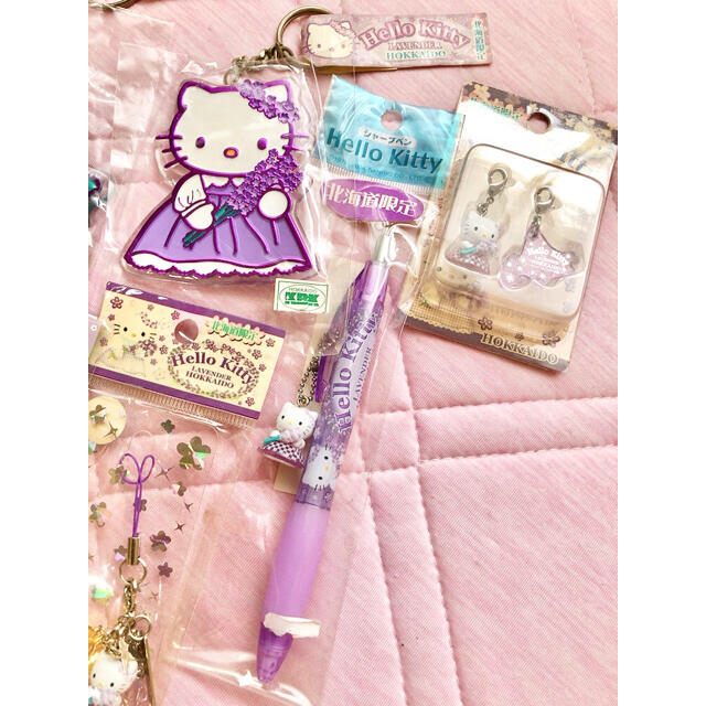 ハローキティ - 【タグ付き】北海道限定！ラベンダーキティ8点セット