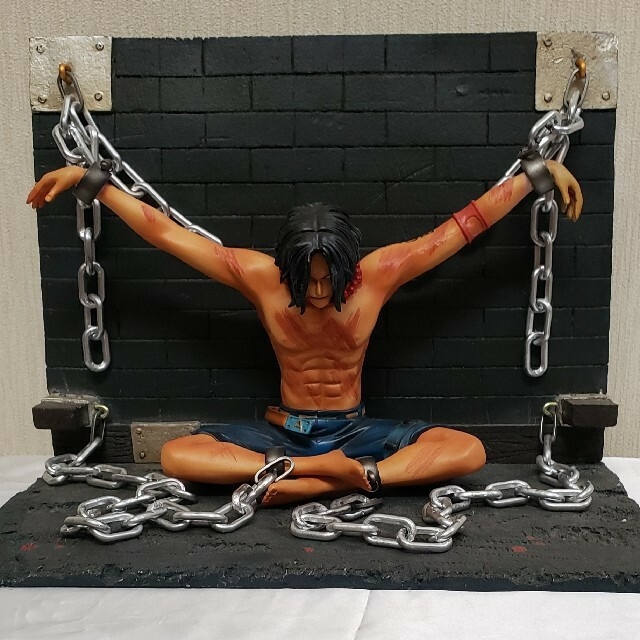 38 ワンピース フィギュア エース インペルダウン 一品物 マリン