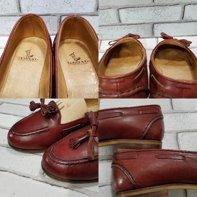 REGAL - 【REGAL】 リーガル タッセルローファー モカシン 赤茶 23