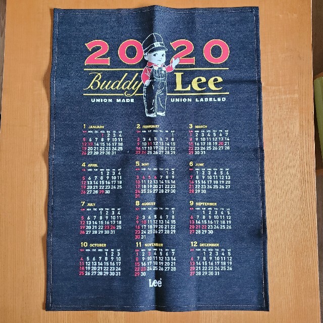 Lee - 非売品 Lee タペストリー カレンダー デニム生地 キューピーの