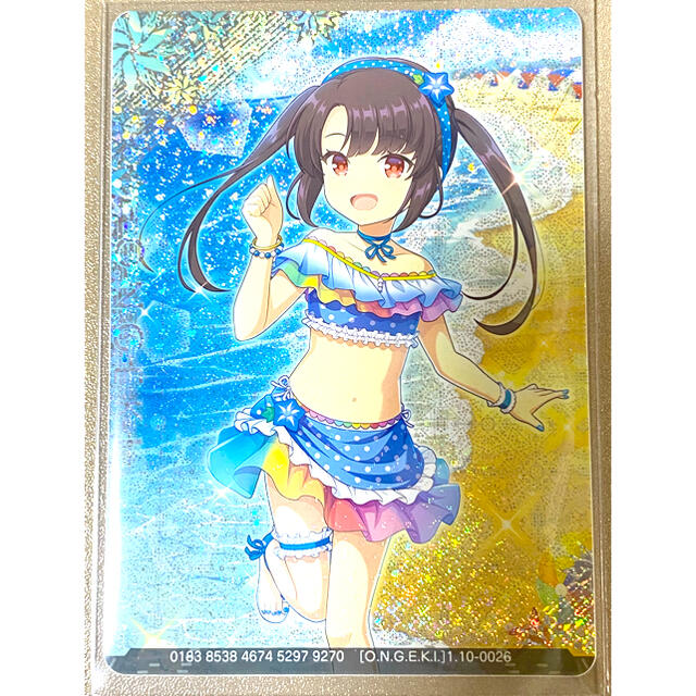 オンゲキ【SR】東雲つむぎ[最強 the サマータイム!!!!!] ホロ有 全無の