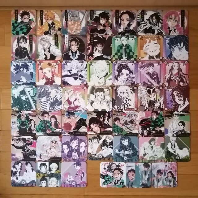 鬼滅の刃 アートコースター◇第二弾 全45種＋ボックス封入特典3種入 48