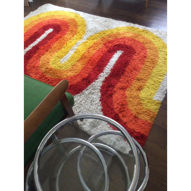 Arne Jacobsen - ミッドセンチュリー モダン ウエーブ 北欧 ラグ