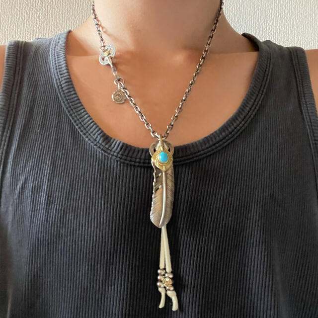 goro's - goro's 上金金縄ターコイズ特大フェザー セットの通販 by