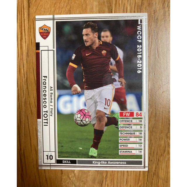 WCCF FOOTISTA トッティ 白 15-16の通販 by ポポop｜ラクマ