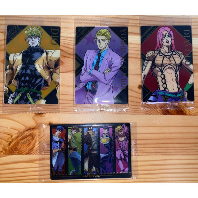 BANDAI - JOJO カード 3部4部5部ラスボスセット＋ビジュアルカードの