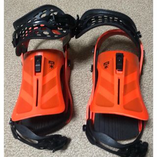 美品】FLUX ビンディング オレンジ Mサイズ FLUX BINDINGS（フラックス