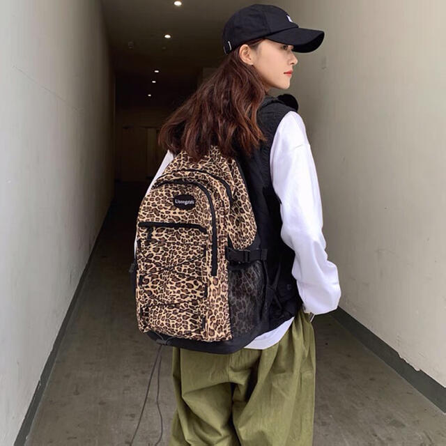 レオパード スタッズ archive リュック y2k ヒョウ柄 地雷