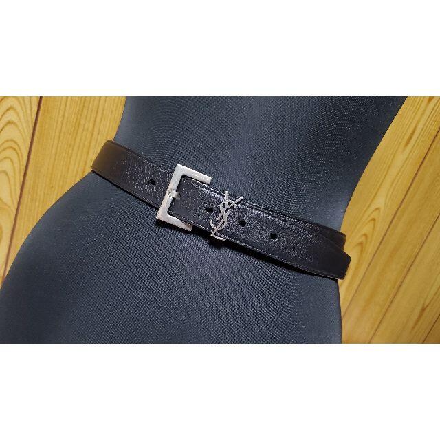 SAINT LAURENT - 正規 サンローランパリ YSLロゴ×スクエアバックル
