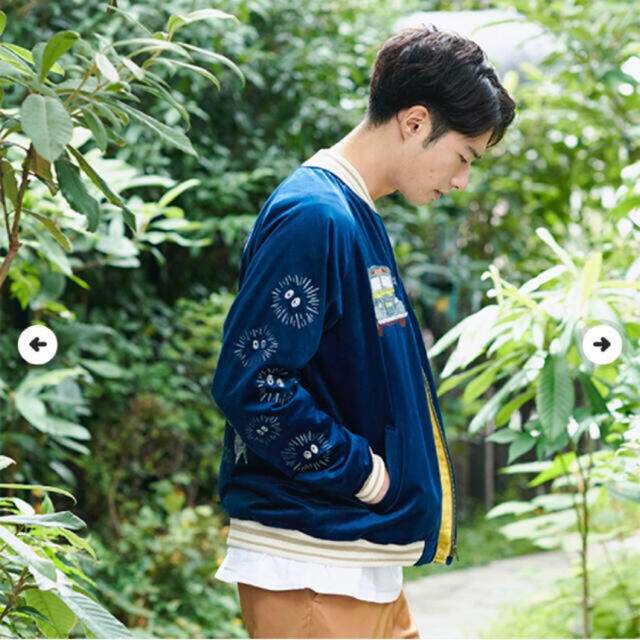 Xmas限定価格】 XL となりのトトロ GBL限定 ネコバス 別珍スカジャン