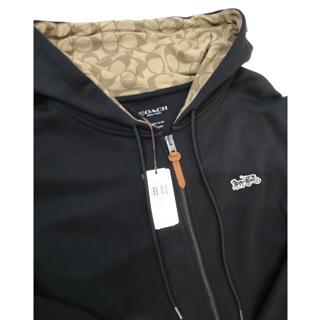 COACH - 【新品未使用】COACH/シグネチャー ジップ フーディーの通販