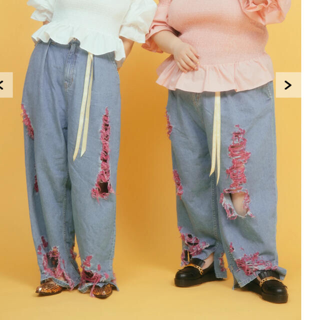 little sunny bite - 渡辺直美 ten 10 yoppy コラボ デニムパンツ 3の