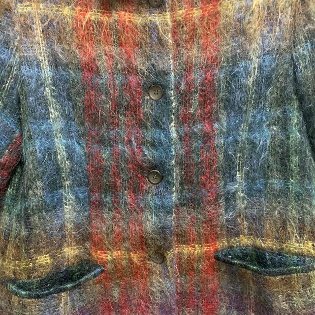 VINTAGE 55 - 80s 90s モヘア ウールジャケット レインボージャケット