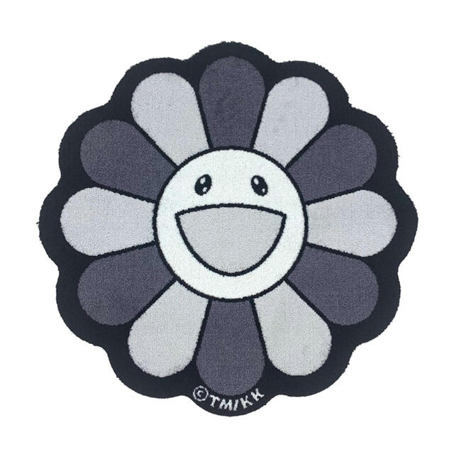 村上隆 Flower Floor Mat / Black × Whiteの通販 by R.T's shop｜ラクマ