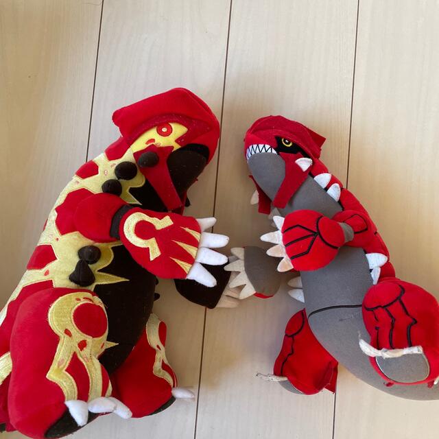 ポケモン ぬいぐるみ グラードンゲンシグラードンの通販 by あshop｜ラクマ