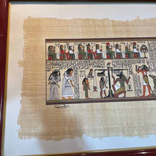 額縁付き】エジプト パピルス 大【壁掛け可能】の通販 by 大根's shop