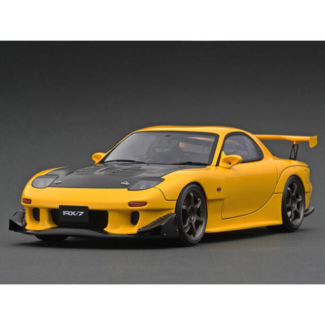 マツダ - イグニッションモデル 1/18 IG2228 RX-7 FD3S 黄 RE雨宮の