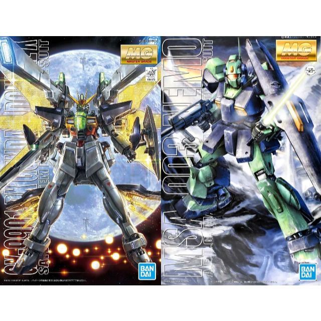 BANDAI - 【2機セット】MG 1/100 ガンダムダブルエックス／MG ネモ