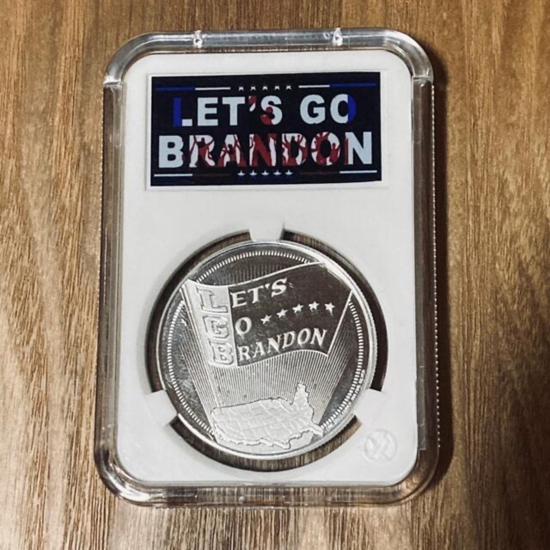 トランプ大統領 1オンス スラブ入り銀貨 ノーマスク