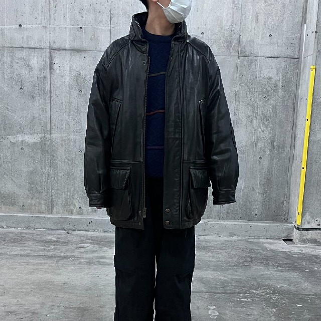 NAUTICA - NAUTICA ノーティカ レザージャケット レザーブルゾンの通販