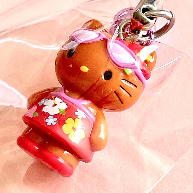 ご当地キティ ストラップ 千葉九十九里浜 日焼けキティ ハワイ限定の