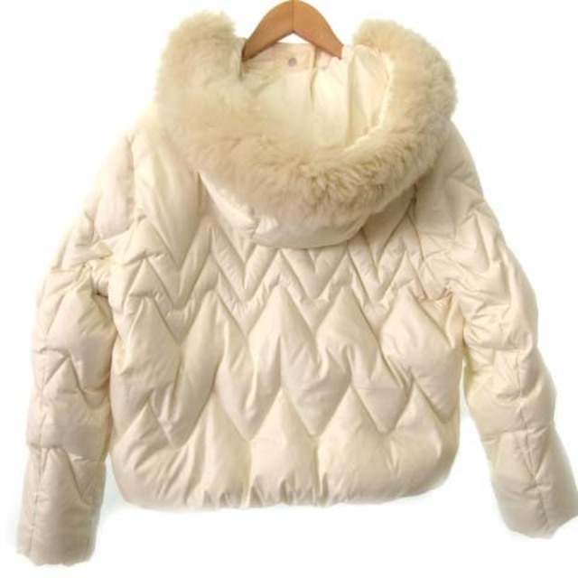 COACH - コーチ 袖汚れ 近年 ダウンジャケット フードファー 白